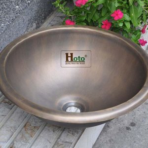 Chậu rửa, lavabo làm bằng đồng thau.