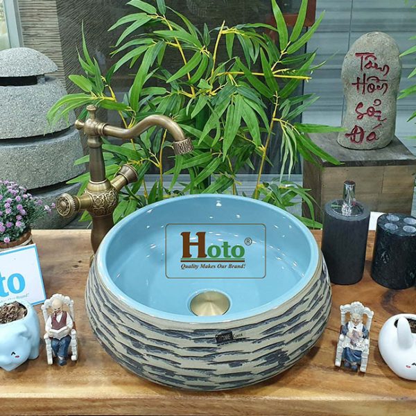 Chậu rửa, lavabo sứ mỹ thuật.