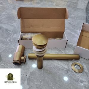 Bộ xả nước bằng đồng chống hôi cao cấp dùng cho lavabo, chậu rửa tay.