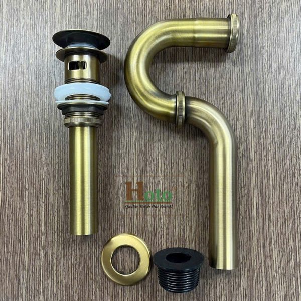 Bộ xả tràn bằng đồng cao cấp sử dụng cho lavabo, chậu rửa tay có lỗ xả tràn.