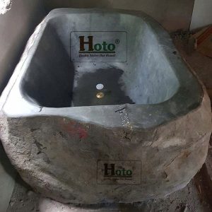 Bồn tắm bằng đá bazan nguyên khối chuyên dùng cho sân vườn với vẻ đẹp tự nhiên độc đáo.