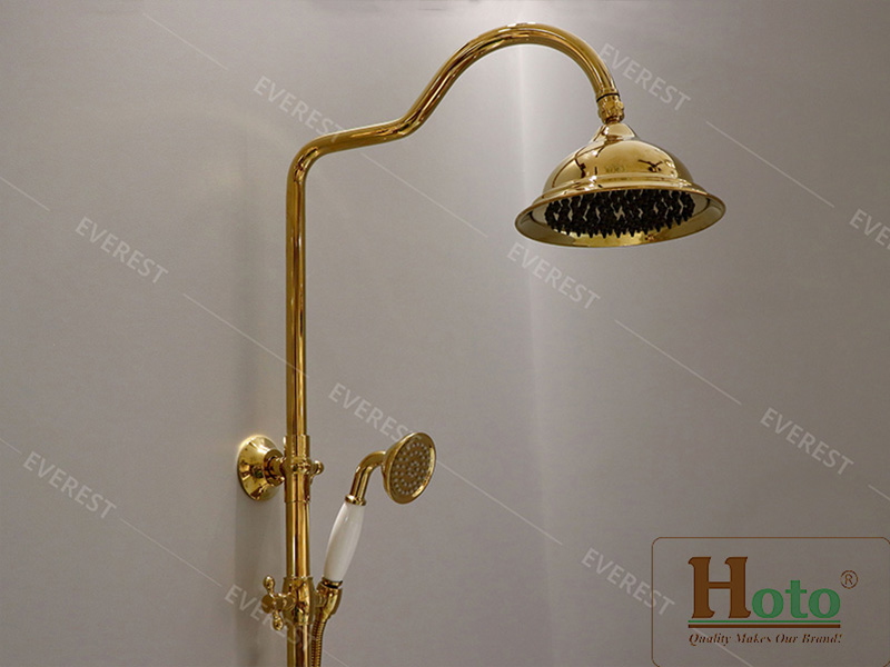 Sen cây bằng đồng mạ vàng EV-MV02 cao cấp sang trọng dành cho nhà tắm.