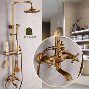 Sen tắm bằng đồng Kanly GCS05 với kiểu dáng cổ điển sang trọng dành cho không gian nhà tắm cổ điển.
