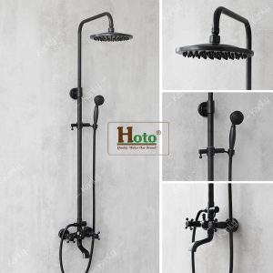 Sen tắm bằng đồng màu đen Kanly GCS05B lịch lãm sang trọng cho nhà tắm.