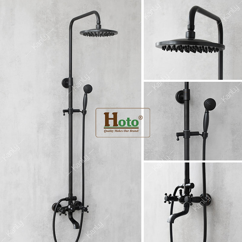 Sen tắm bằng đồng màu đen Kanly GCS05B lịch lãm sang trọng cho nhà tắm.