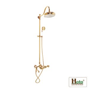 Sen tắm mạ vàng bằng đồng cao cấp EV-MV05 mang lại sự xa xỉ cho nhà tắm.